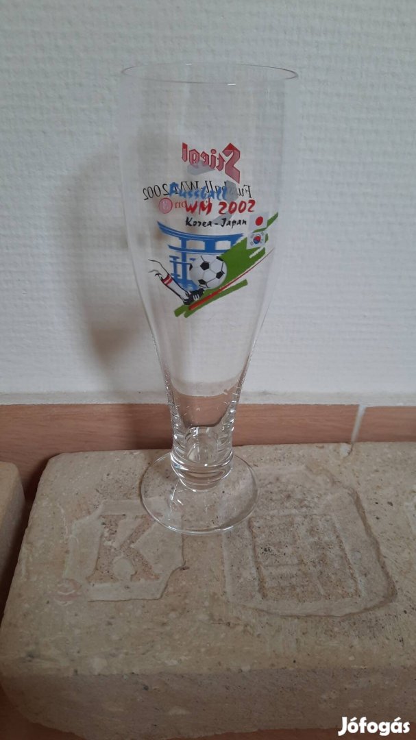 Korea Japán VB 2002, világbajnokság pohár, korsó, üveg