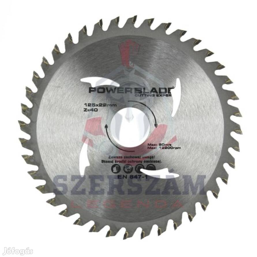 Körfűrészlap 125mm *22*40T vidiáskörfűrészlap 125mm *22* 40T M09051