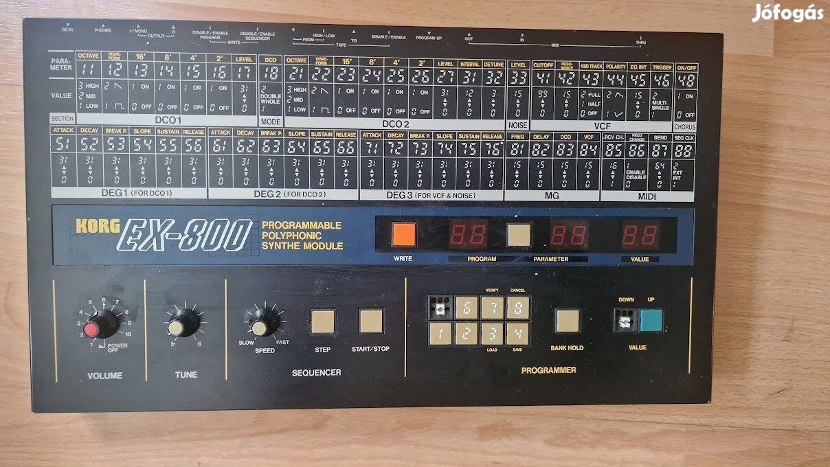 Korg EX-800 programozható polifonikus szintetizátor modul eladó