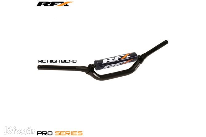 Kormány RFX Pro F8 28,6 mm keresztmerevítővel fekete RC magas