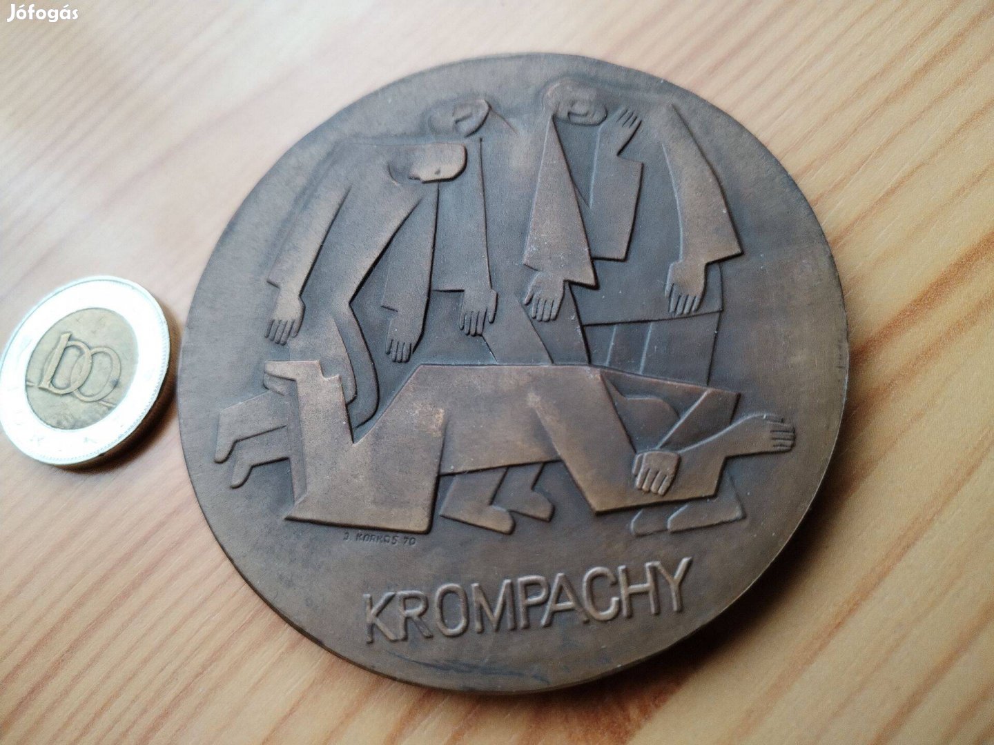 Korompa jelzet emlékérem 1921-es Munkás felkelés emlékére