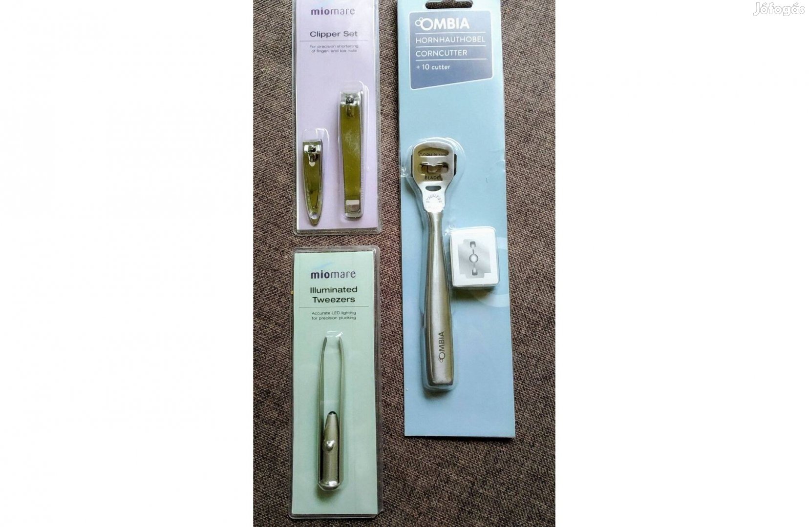 Körömvágó Bőrreszelő 10 Pengével Világító Szemöldökcsipesz