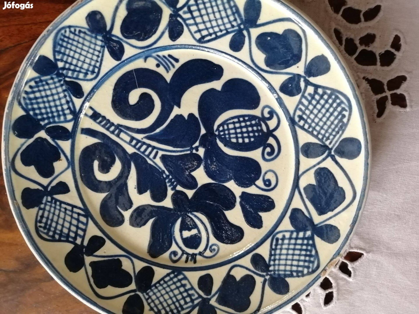 Korondi kézzel festett kerámia fali tányér eladó