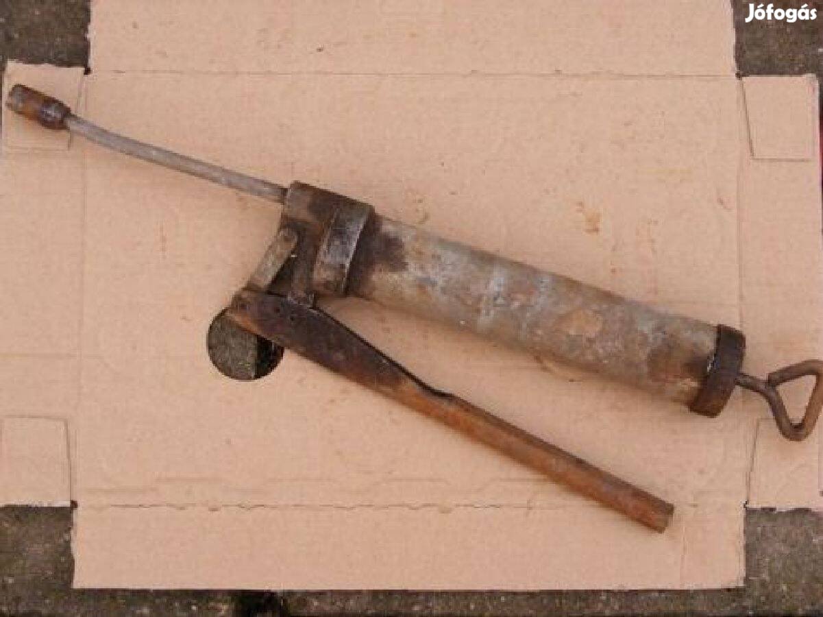 Koros szovjet fém zsírzó - zsírozó pisztoly