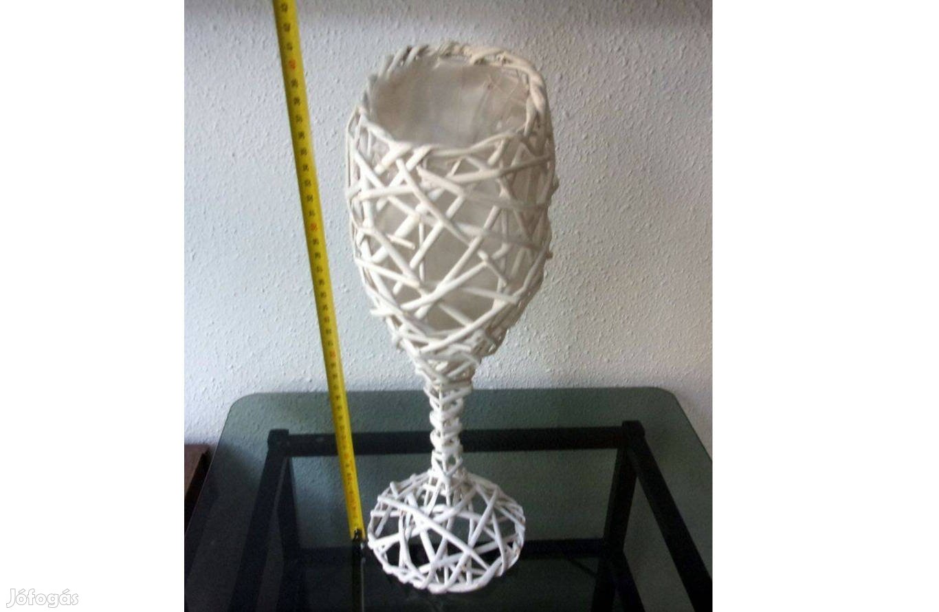 Kosár loft dekoráció váza pohár dísz Újpest központ