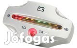 Koso LED voltmérő ezüst