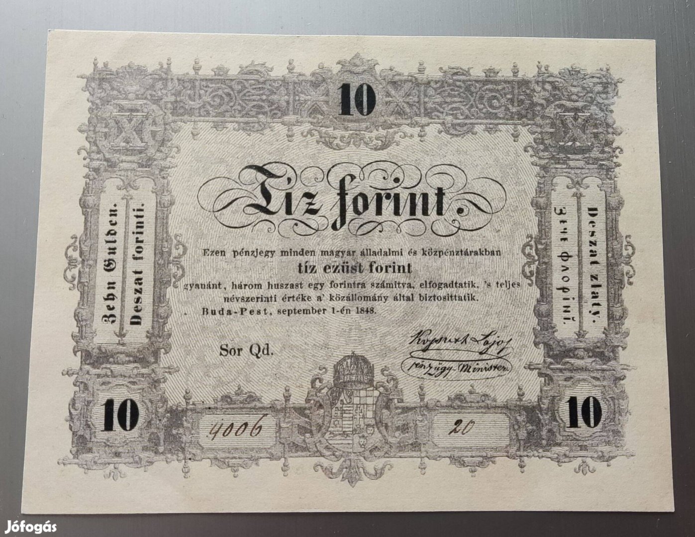 Kossuth bankó 10 forint