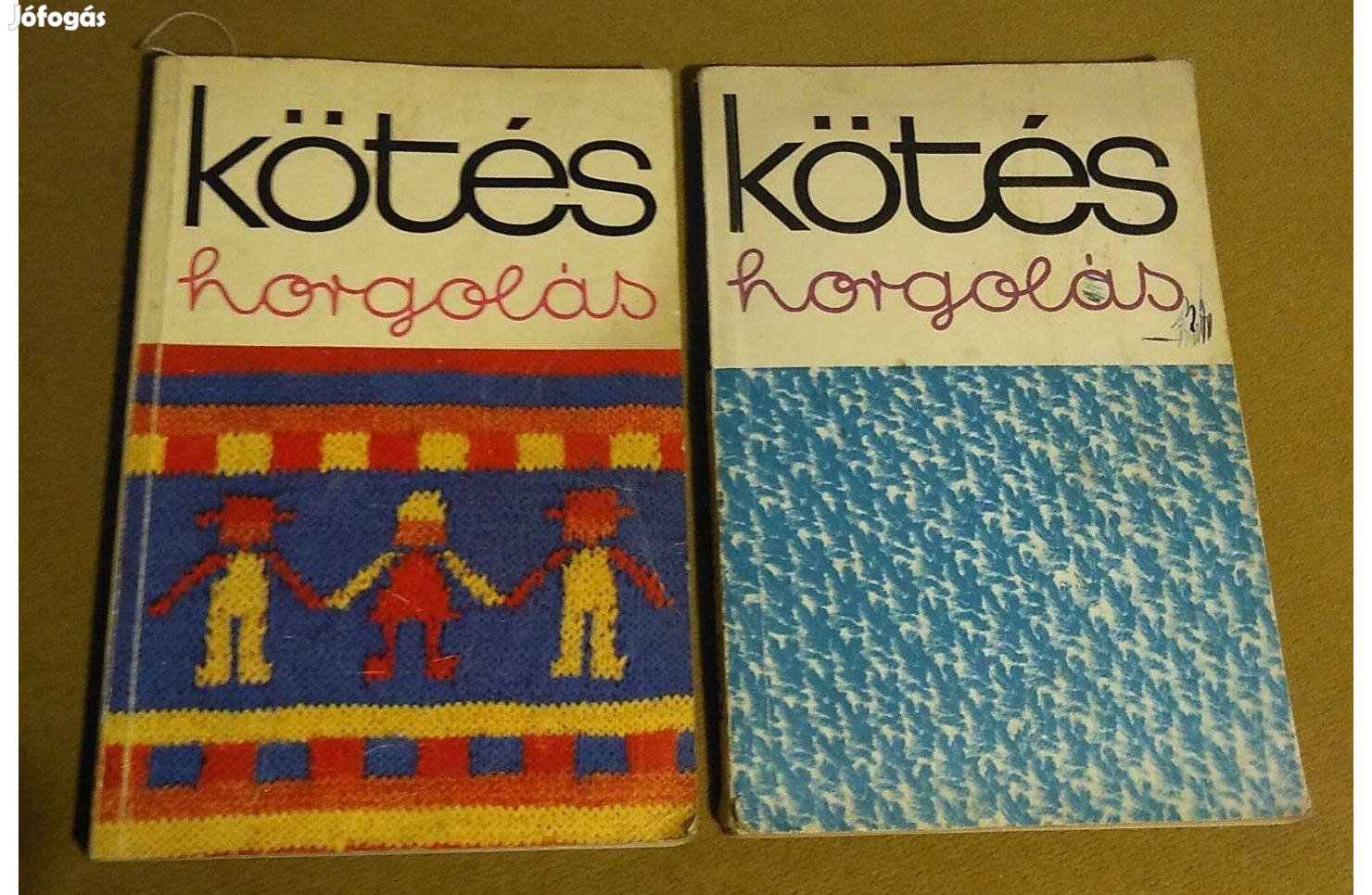 Kötés-horgolás 2 könyv, 1968, 1973