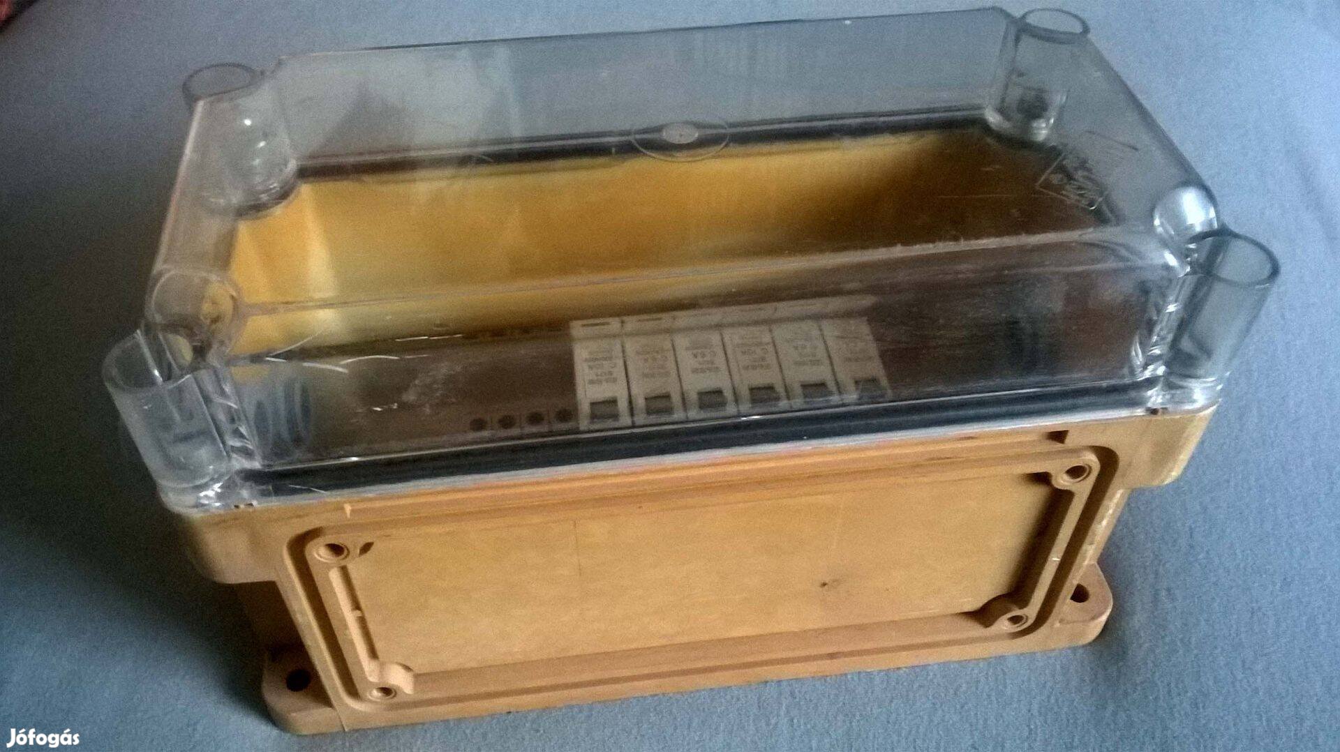 Kötődoboz falon kívüli 30x15x18cm átlátszó fedéllel