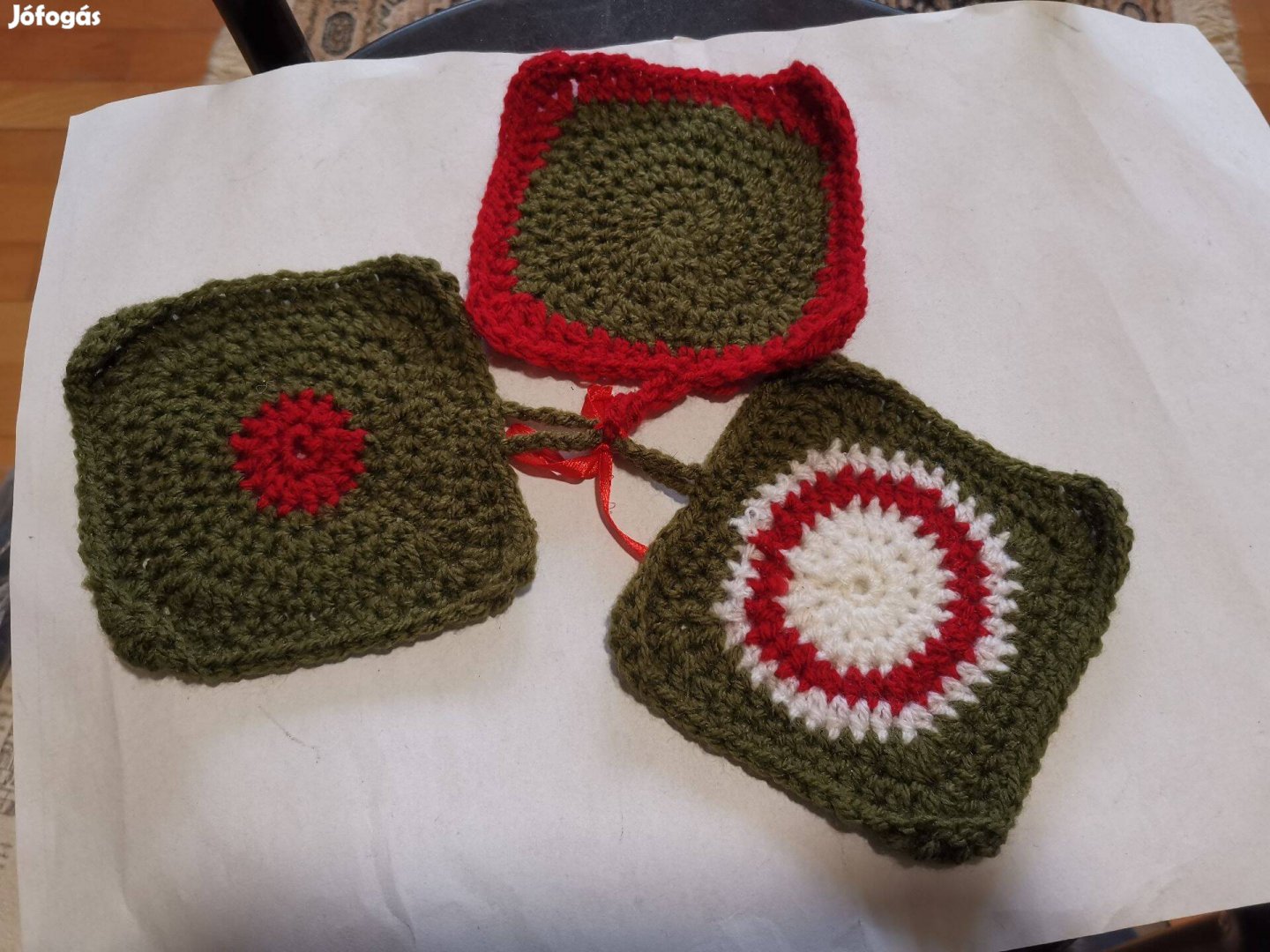 Kötött poháralátét 3db új csak 500ft