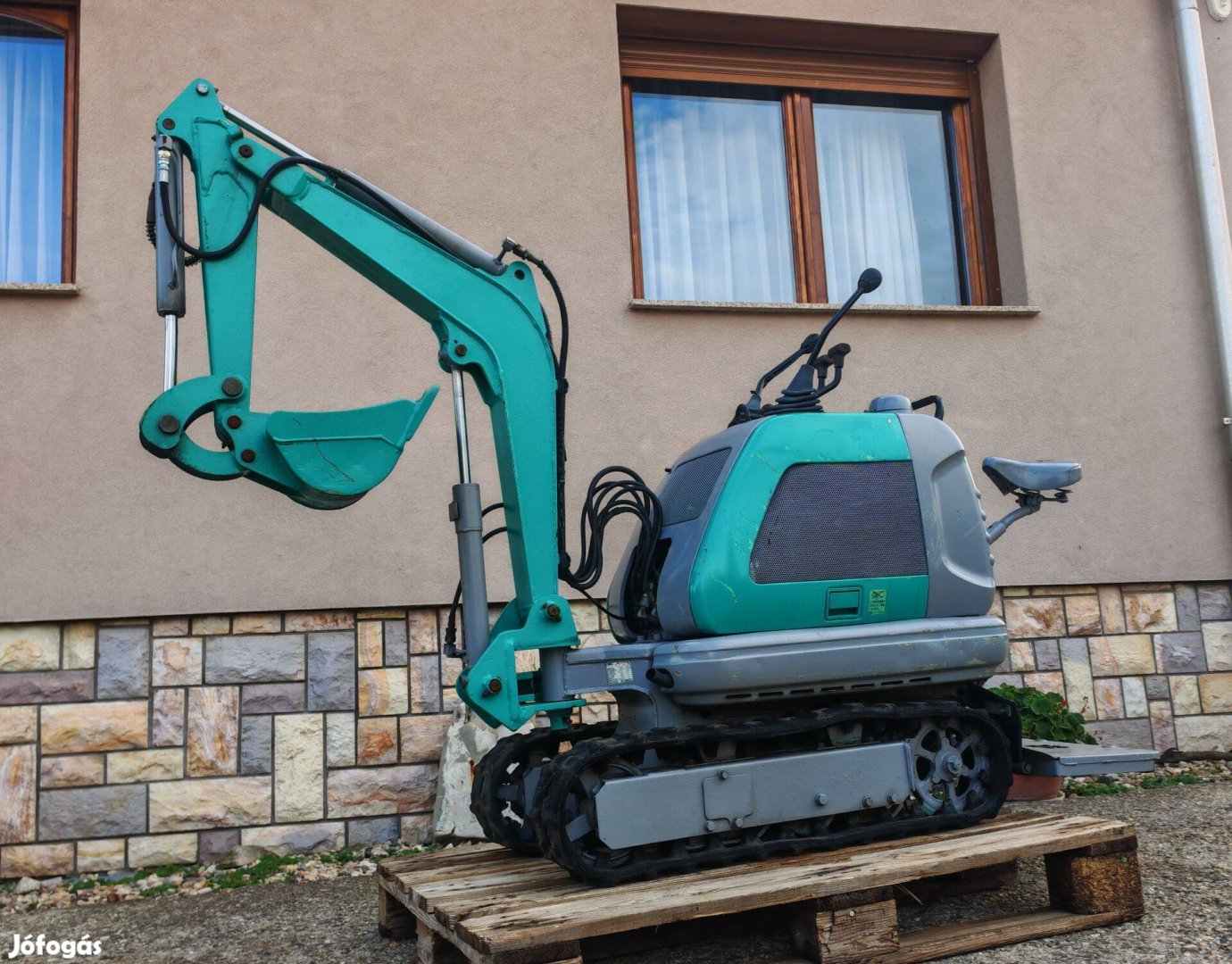 Kotrógép mini mini árokásó Nem kínai!!! rakodó gép jó állapotban