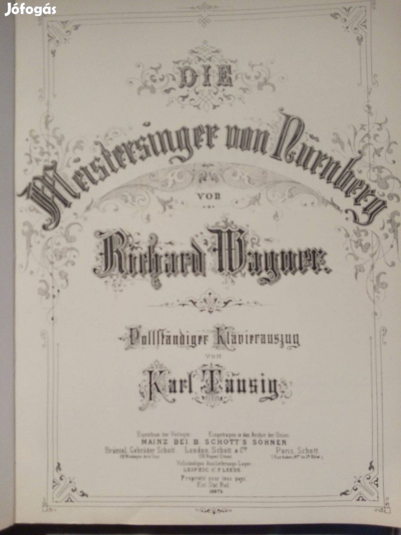 Kottakönyv: R.Wagner: A nürnbergi mesterdalnokok - 1993 Könemann Music