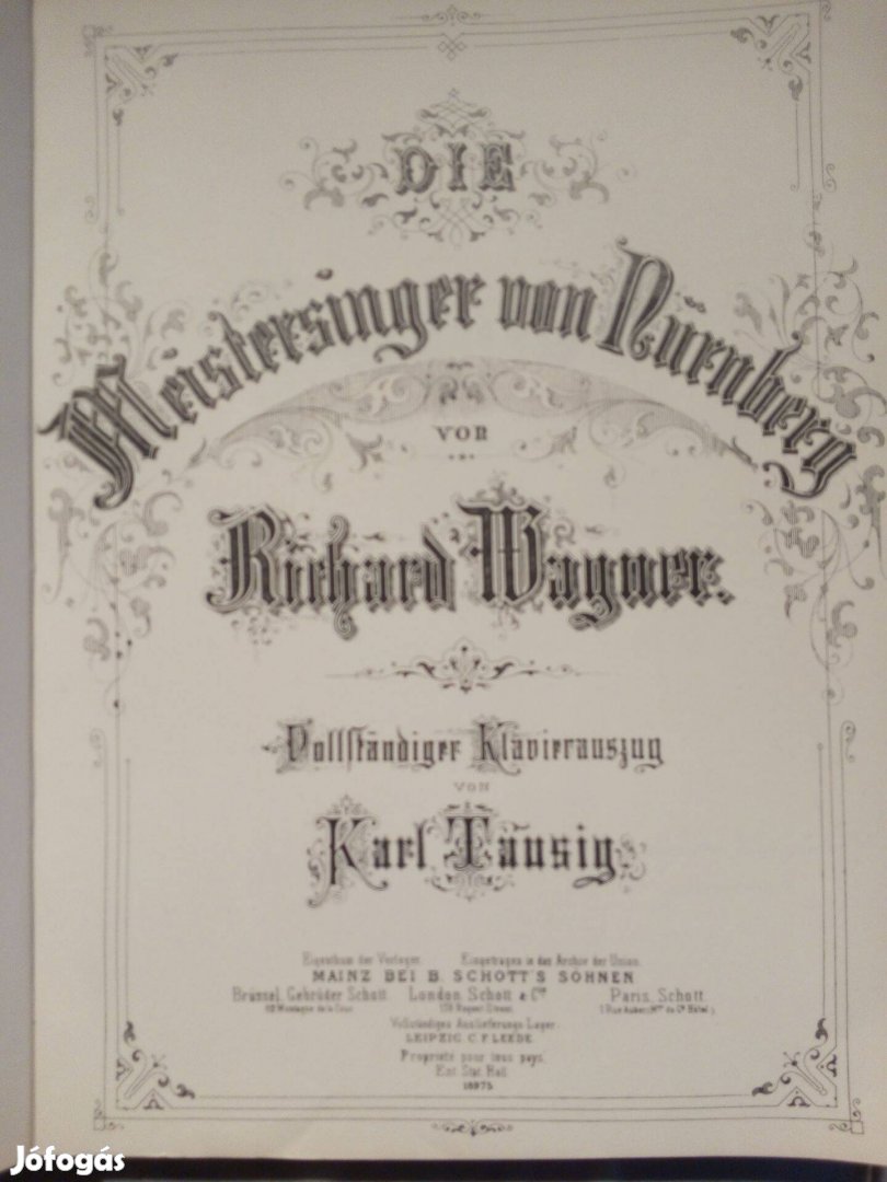 Kottakönyv: R.Wagner: A nürnbergi mesterdalnokok - 1993 Könemann Music