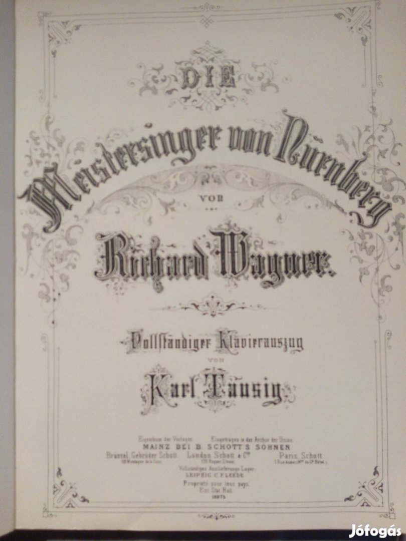 Kottakönyv: R.Wagner: A nürnbergi mesterdalnokok - 1993 Könemann Music
