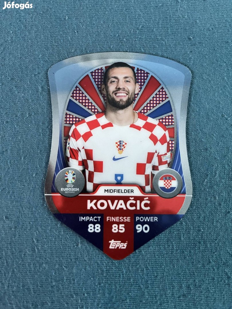 Kovacic Match Attax EB shield kártya eladó!