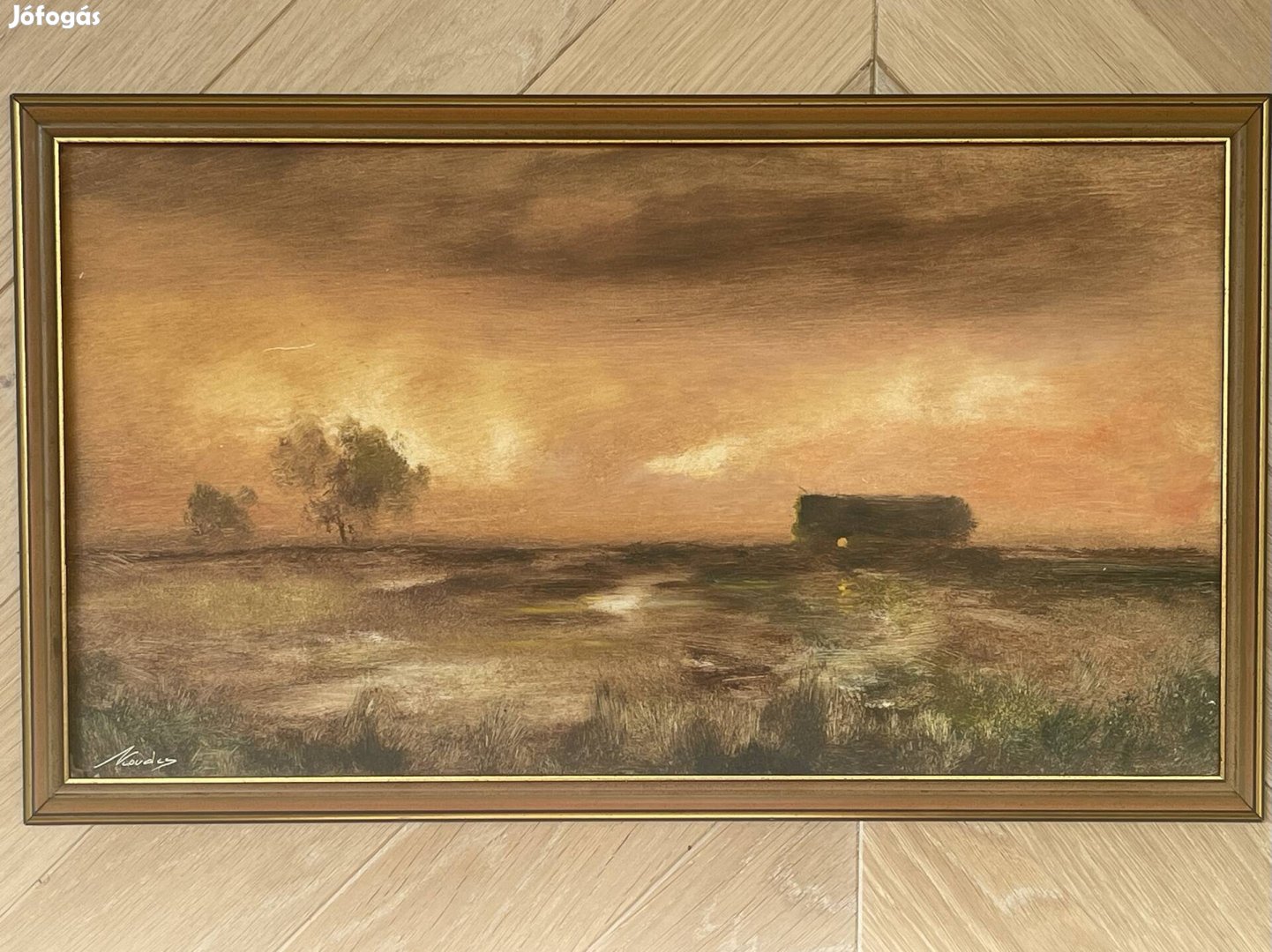 Kovács György festmény-Alföldön vihar után