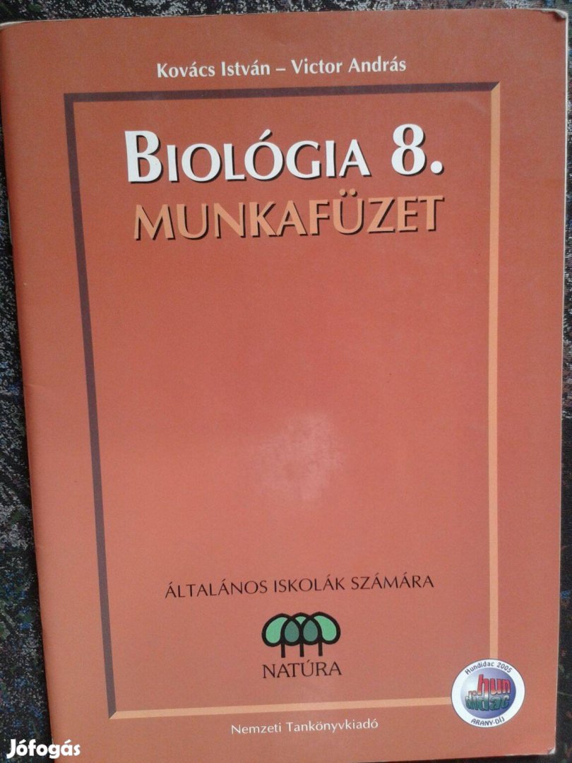 Kovács István - Victor András: Biológia 8. Munkafüzet (Nemzeti Tanköny