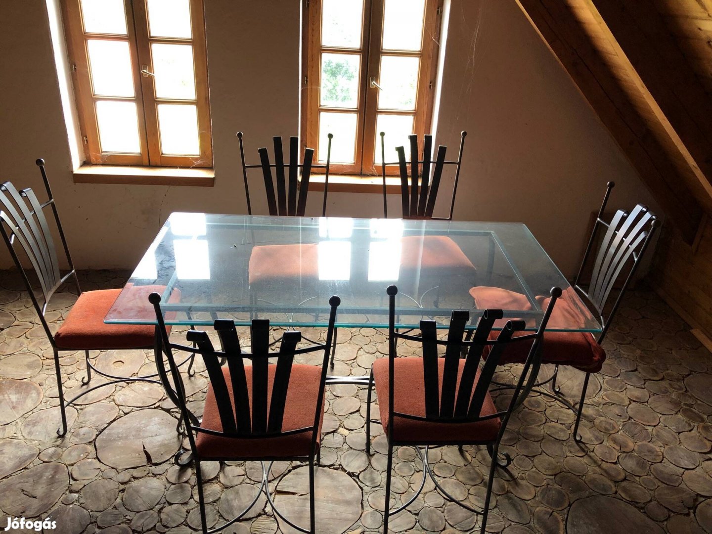 Kovácsolt vas étkező szett 6 személyes, egyedi gyártás, nem bolti db!