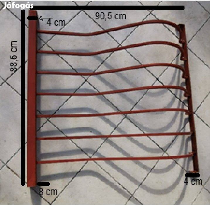 Kovácsolt vas francia ablak korlát eladó