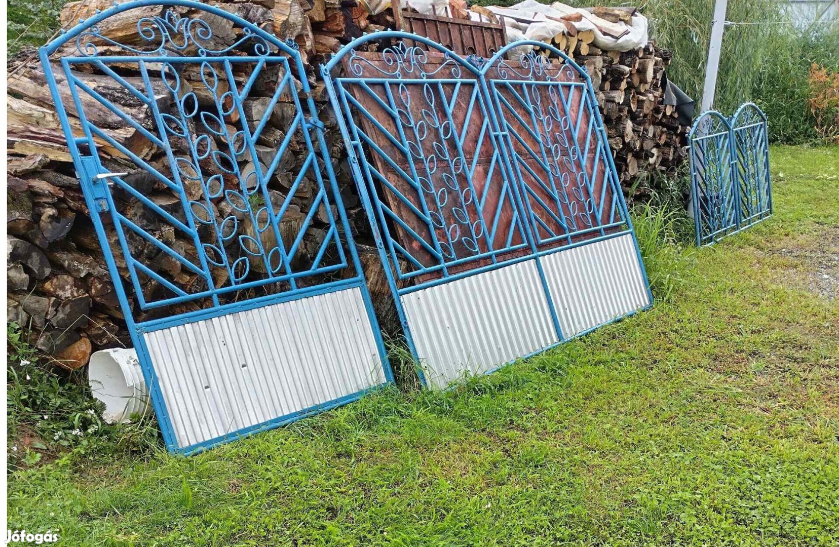 Kovácsolt vas jellegű kerti kapu kerítés ( kovácsoltvas )
