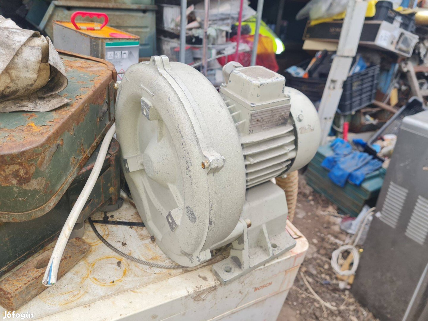 Kovácstüz turbina ventilátor elszivo villanymotor