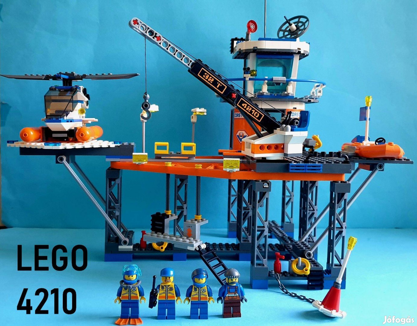 Közel 20 éves LEGO City 4210 Coast Guard Platform (2008), útmutató