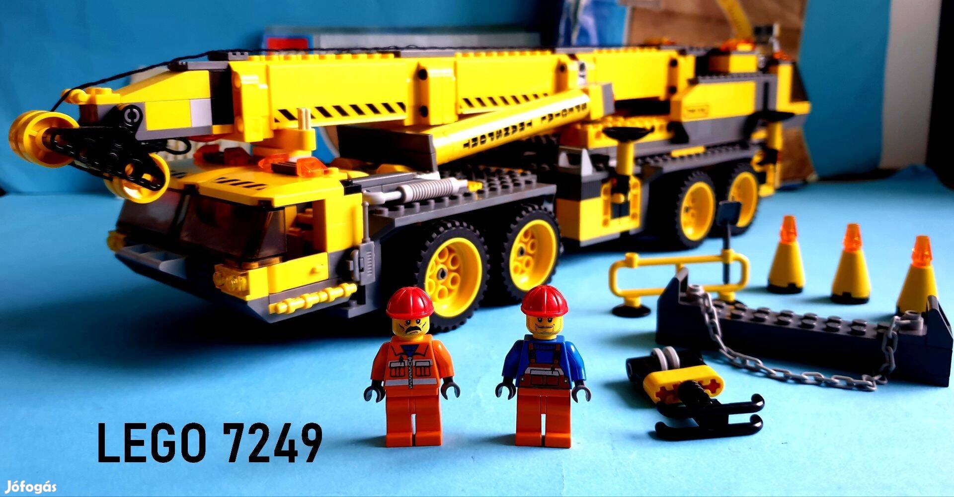 Közel 20 éves LEGO City 7249 XXL Mobile Crane / Mobildaru, hiánytalan