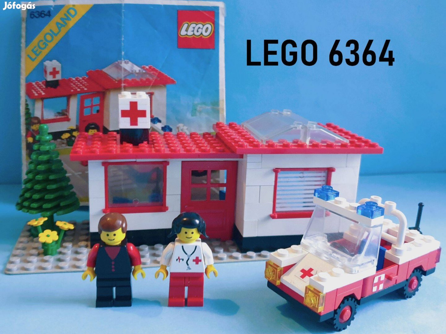 Közel 45 éves LEGO Legoland 6364 Paramedic Unit (1980), útmutatóval