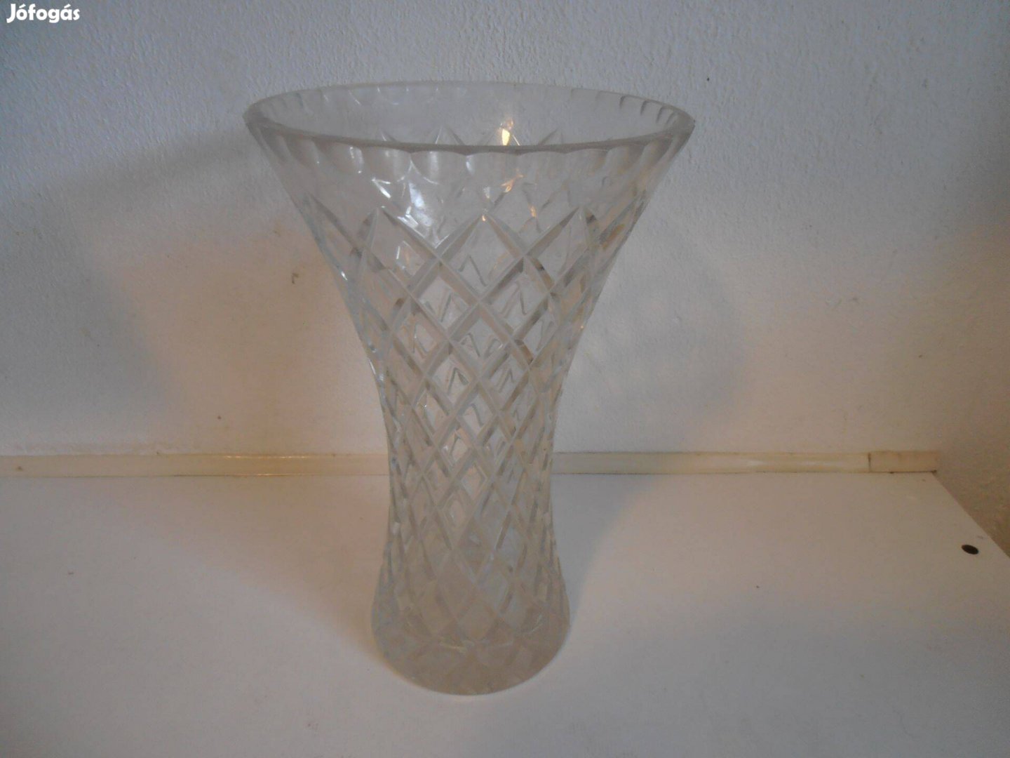 Közepes méretű ólomkristály váza