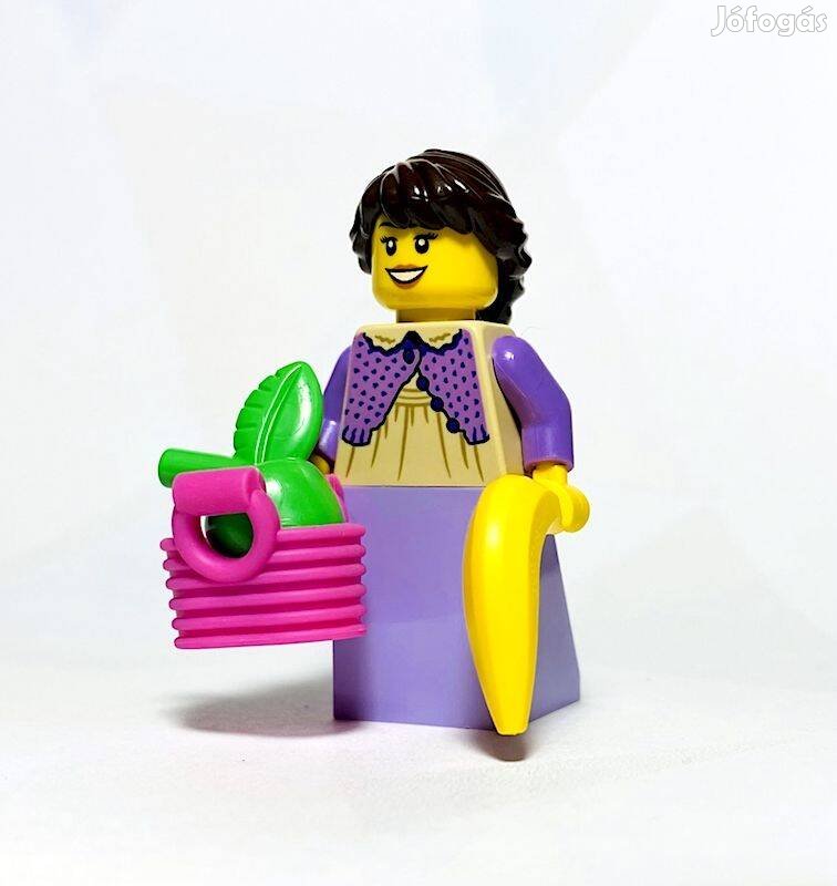 Középkori kereskedő nő Eredeti LEGO egyedi minifigura - Castle - Új