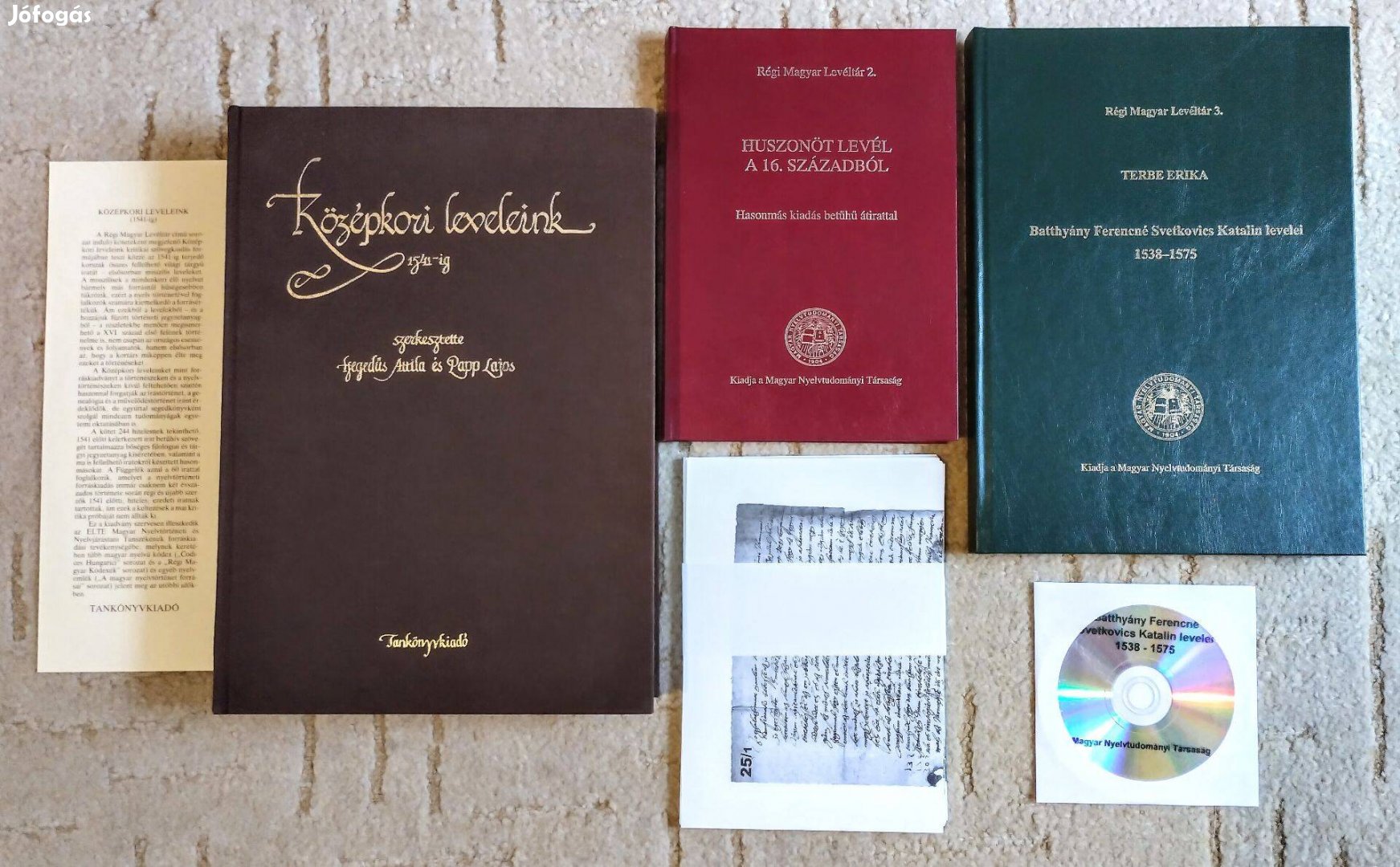 Középkori leveleink, Régi magyar levéltár 1-3 - reprint, hasonmás