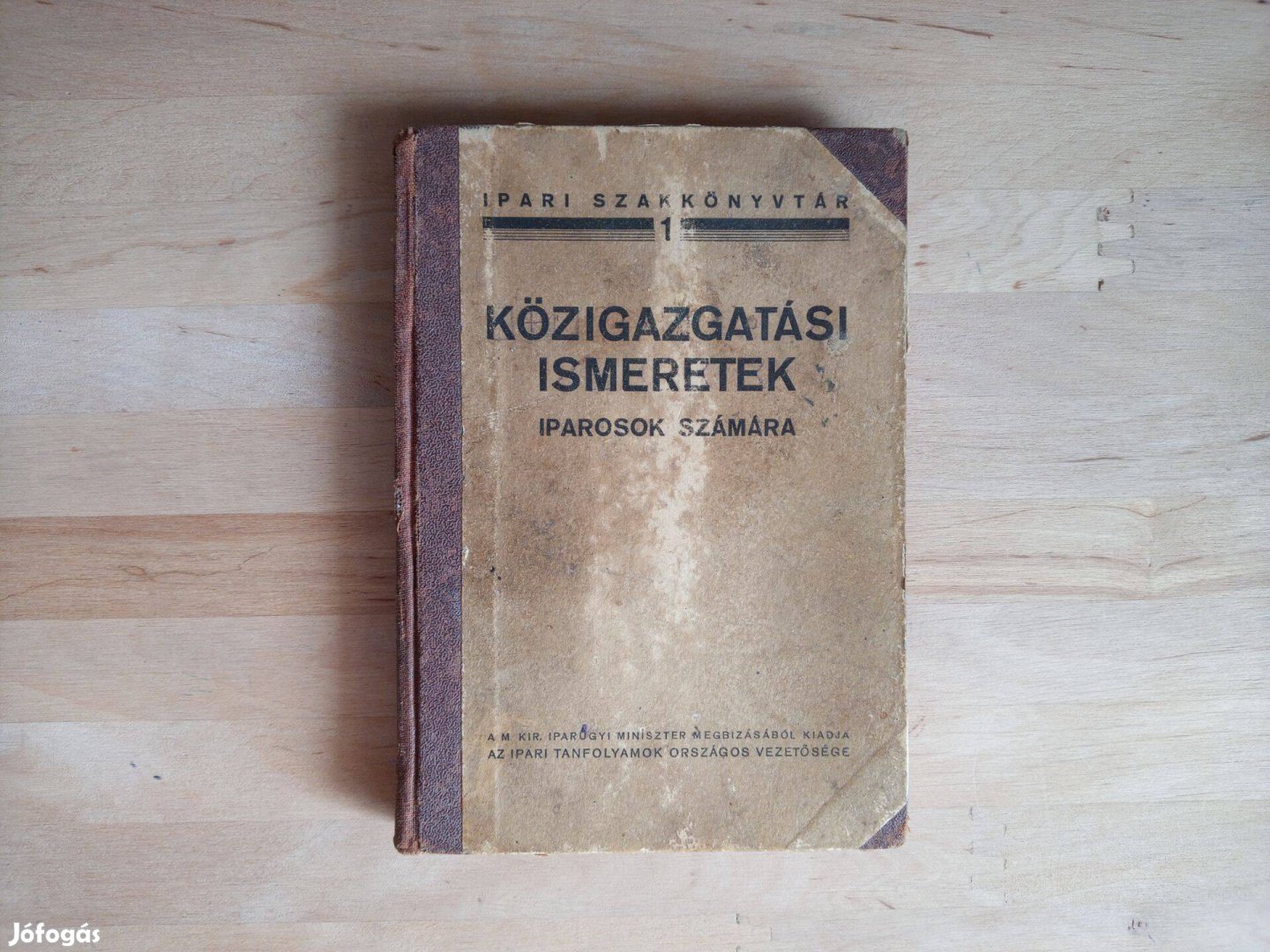 Közigazgatási ismeretek iparosok számára 1937