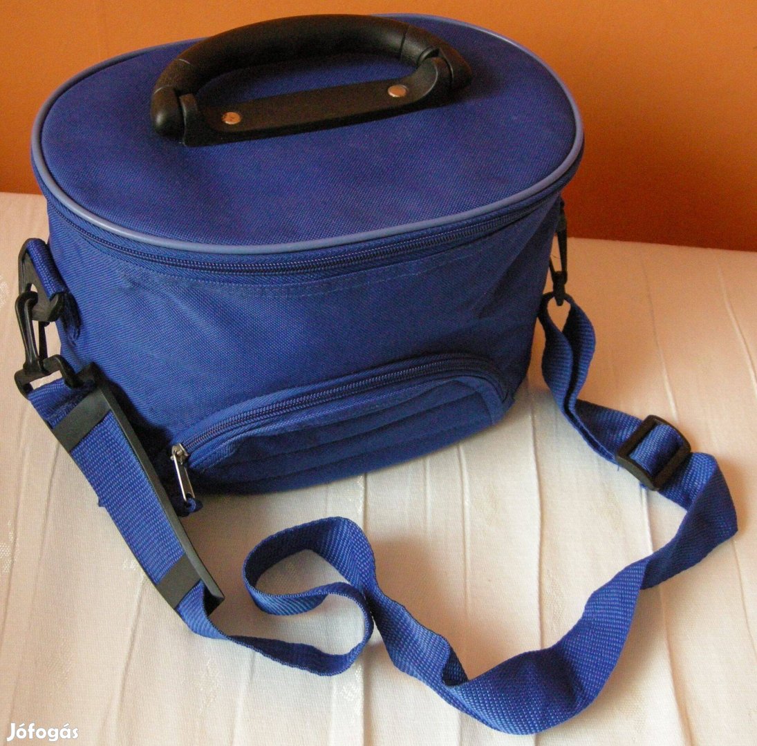 Kozmetikai táska,királykék,hosszú füllel,vállra is