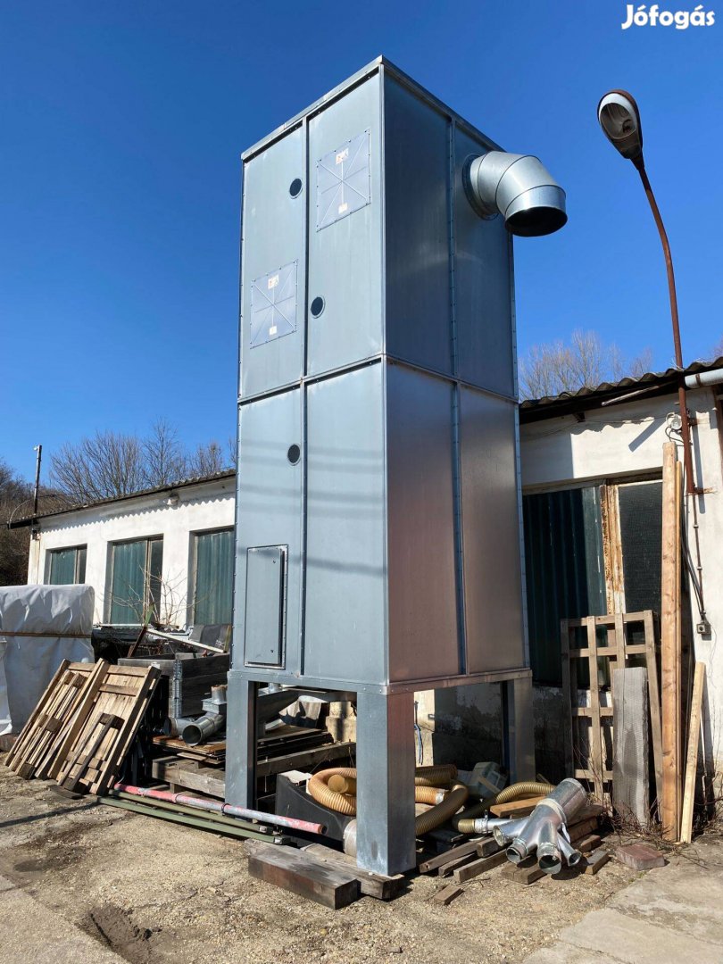 Központi faipari forgács por elszívó 15Kw