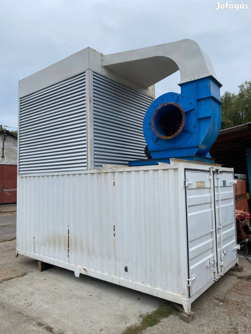 Központi forgács elszívó ventillátor konténer