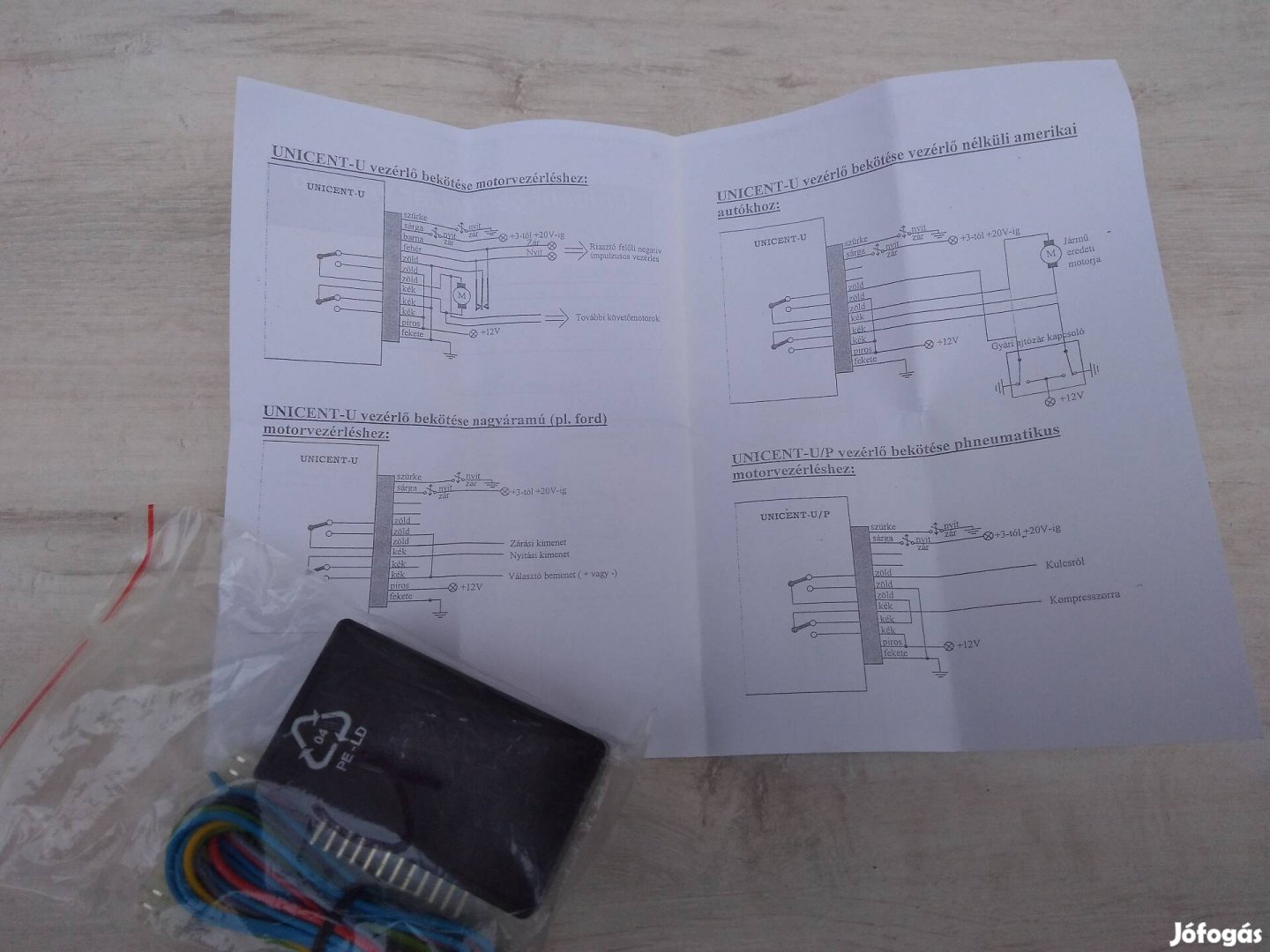 Központi zár vezérlő elektronika új centrál zár