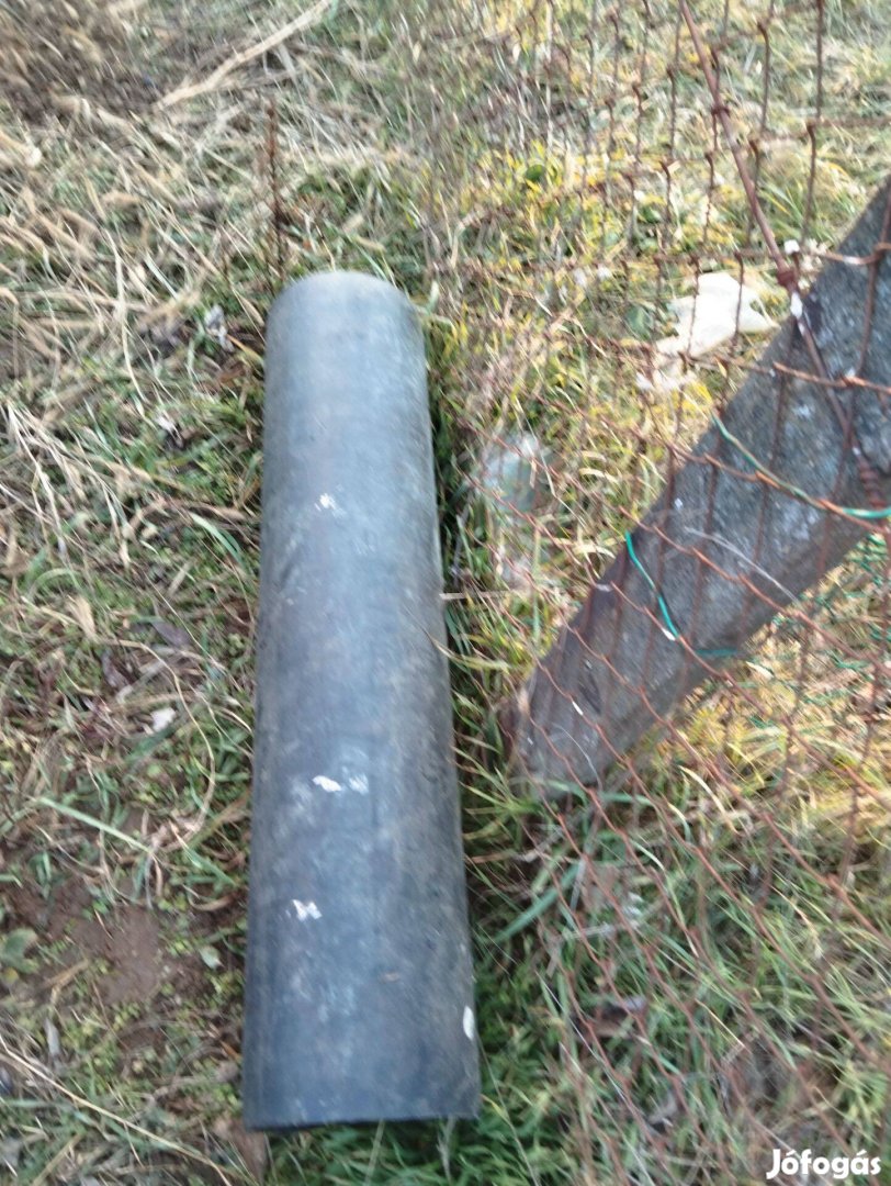 Kpe cső - kemény, ellenálló műanyag cső -90 cm hosszú - belső átm:17cm