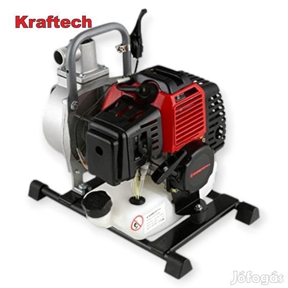 KrafTech benzines szivattyú 6,5LE 52ccm benzinmotoros vízszivattyú, K