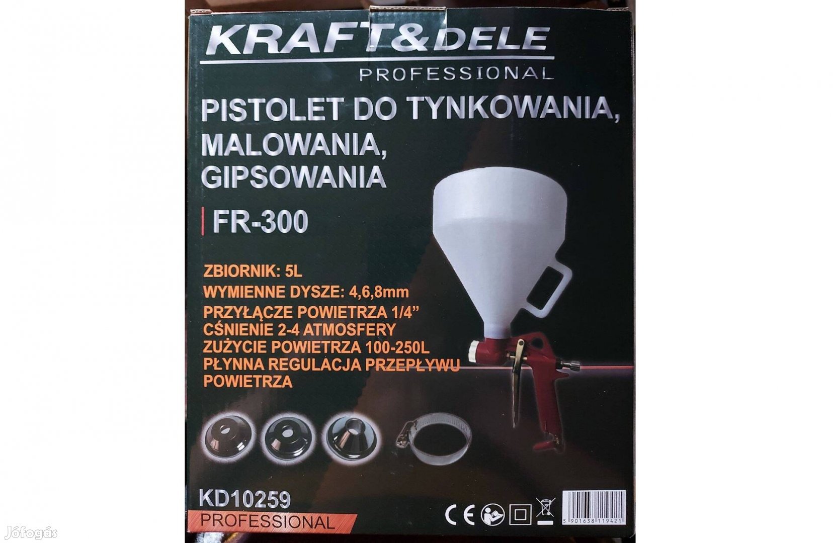 Kraft&Dele KD10259 vakolat és habarcsfújó pisztoly 5L