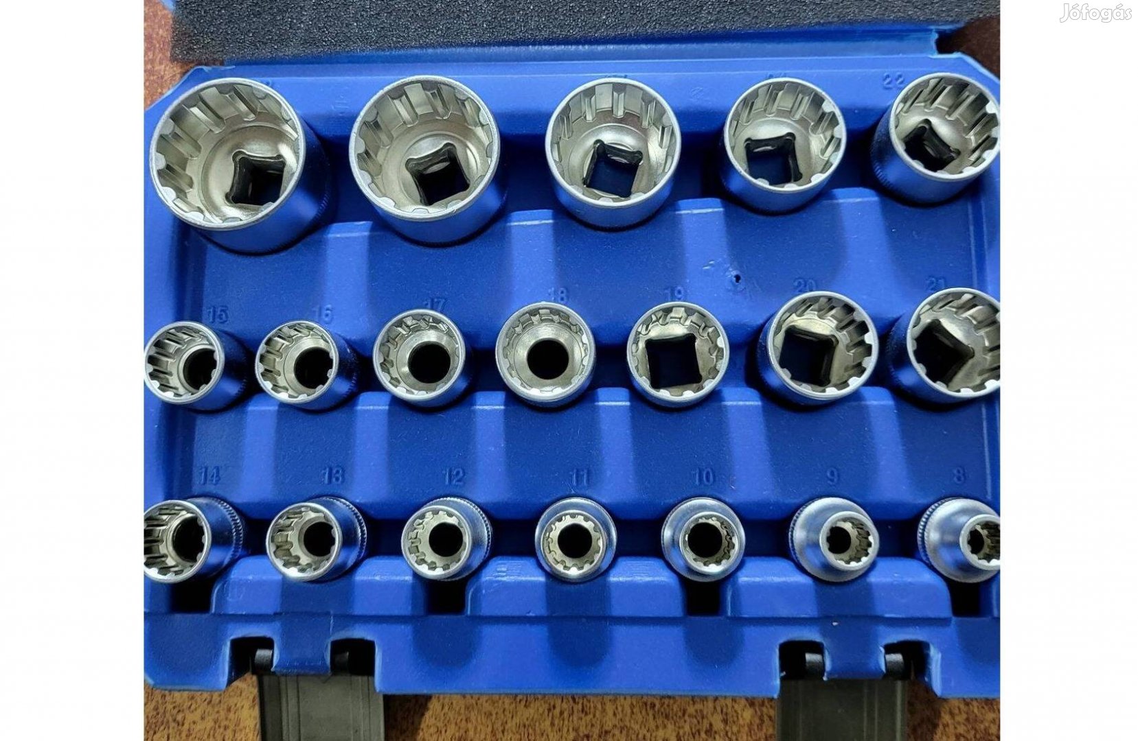 Kraft&Dele KD10347 torx dugókulcs szett 19db-os 1/2" Minőségi!