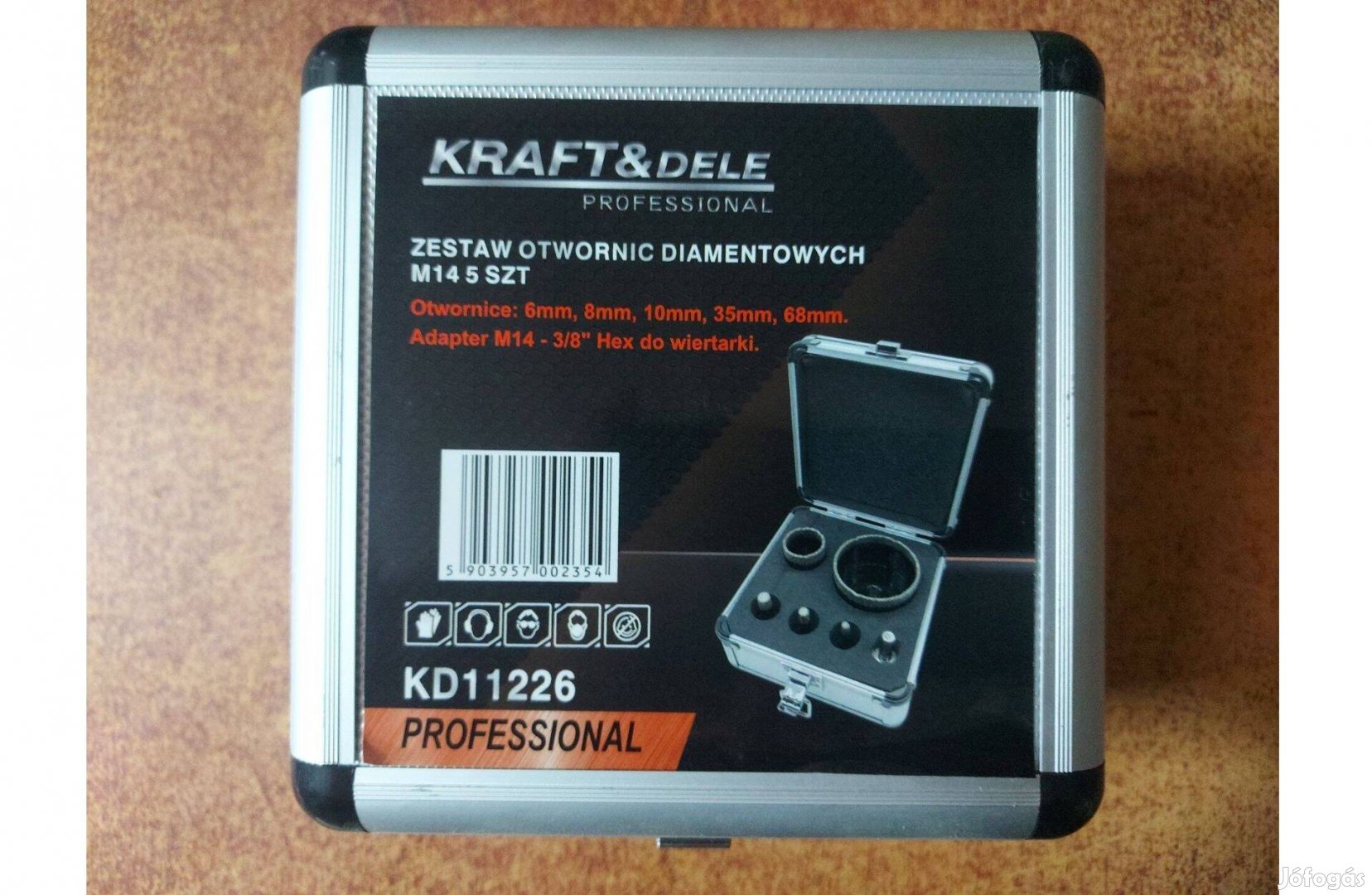 Kraft&Dele KD11226 ipari gyémántszemcsés koronafúró lyukfúró 5db-os