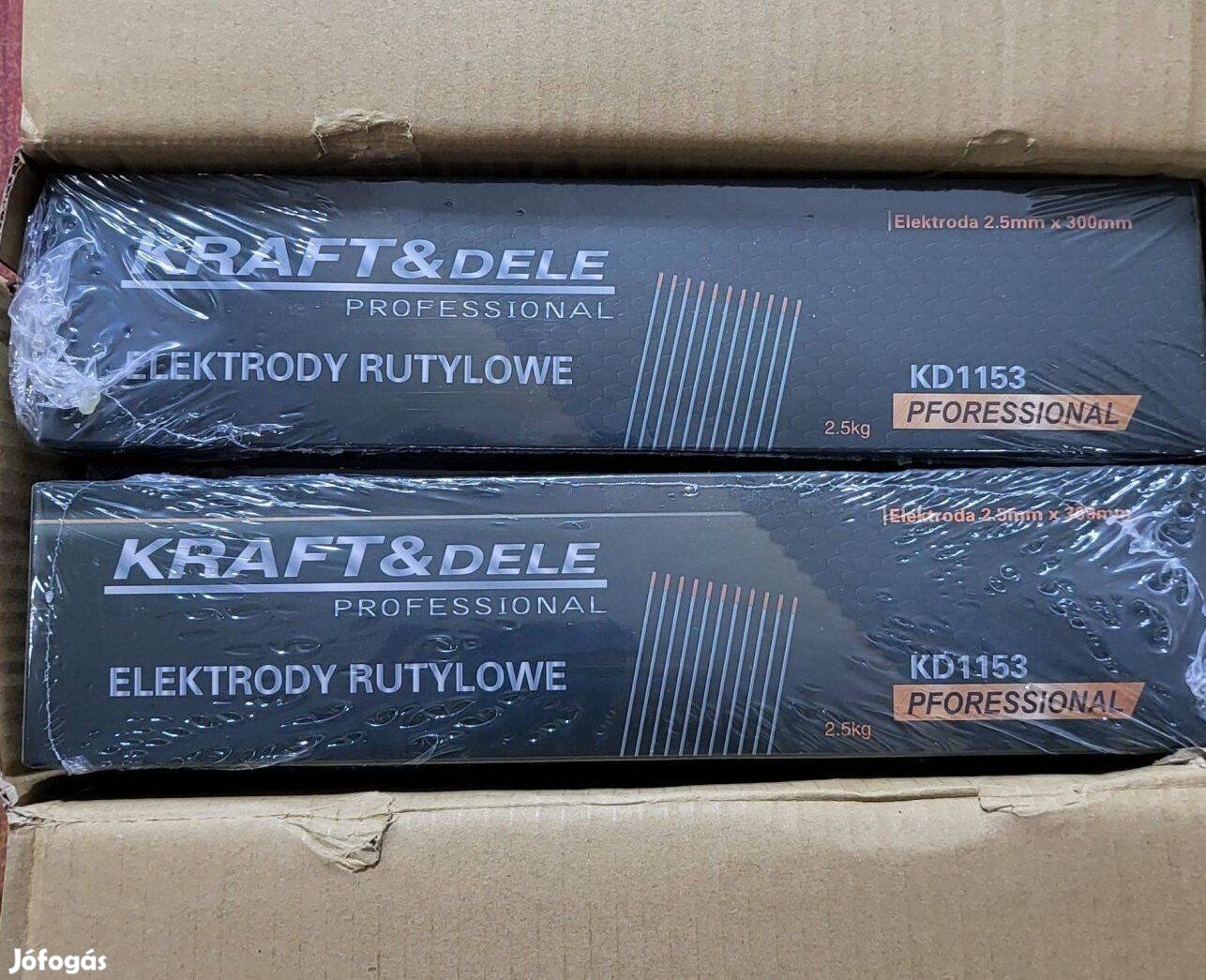 Kraft&Dele KD1153 rutilos hegesztő elektróda pálca 2,5mm / 5kg Minőség