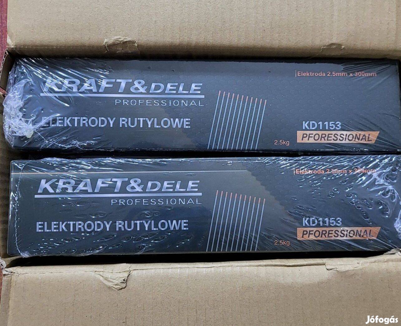 Kraft&Dele KD1153 rutilos hegesztő elektróda pálca 2,5mm / 5kg Minőség