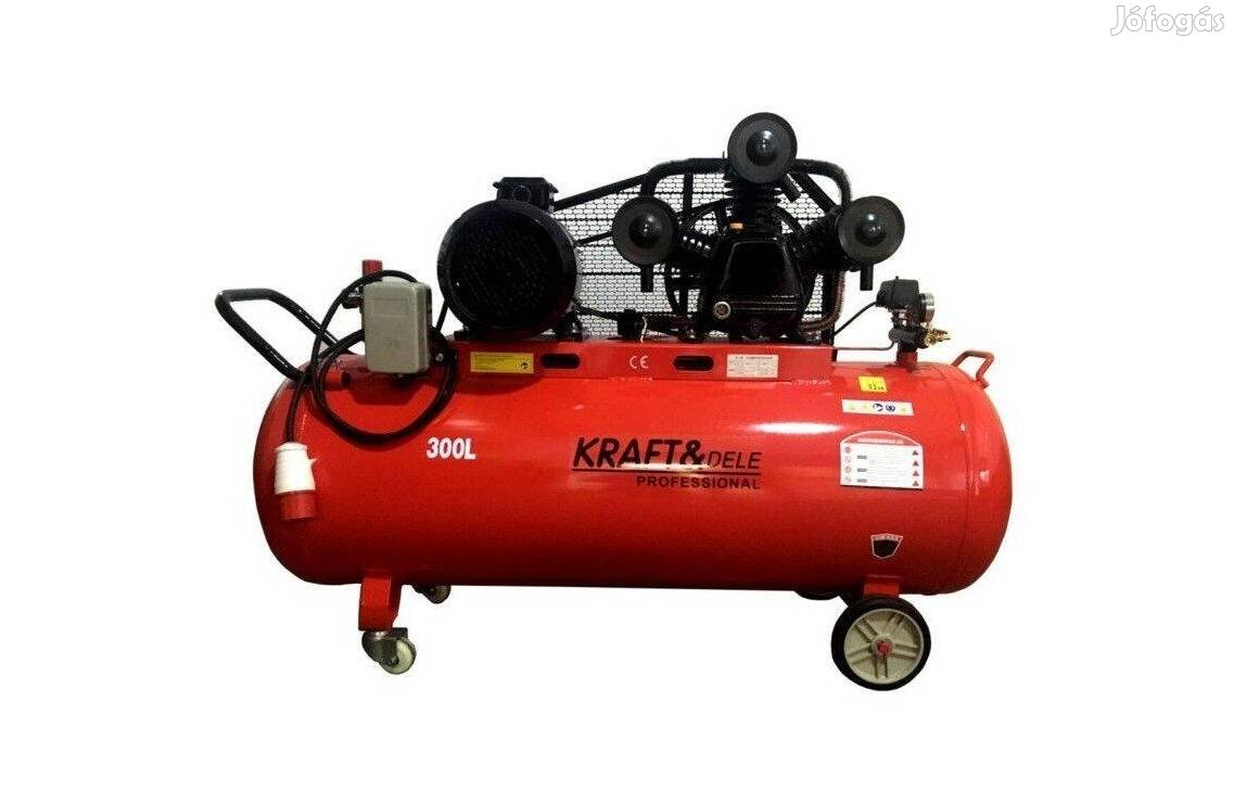 Kraft&Dele KD1411 kompresszor 300L/V3/1460L/perc/400V/9,6KW/12,9LE