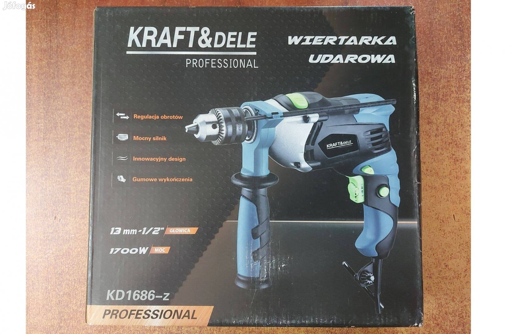 Kraft&Dele KD1686-z kézi fúró ütvefúró 1700W Garanciával!