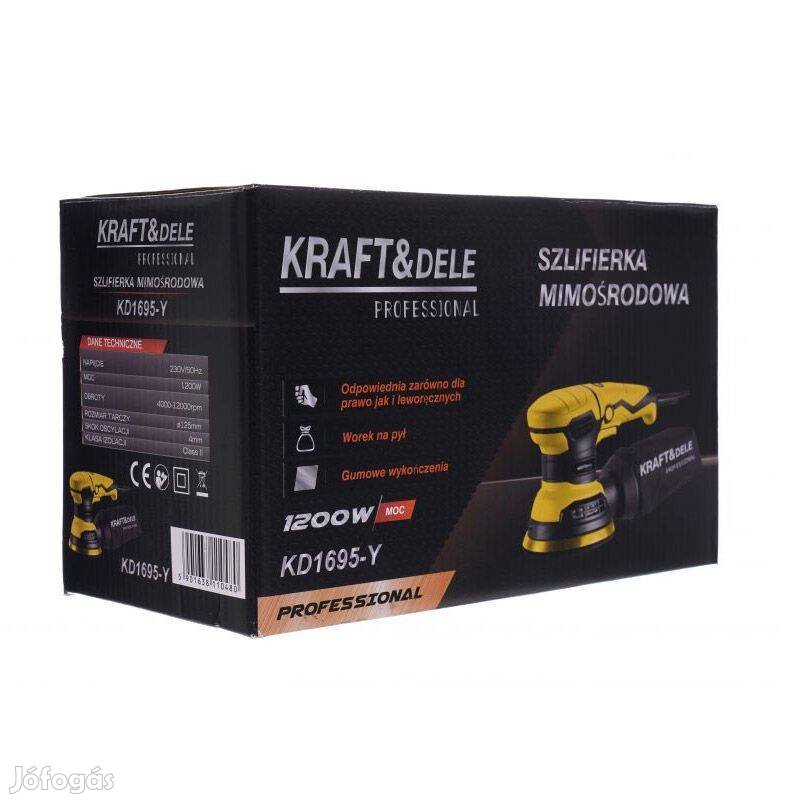 Kraft&Dele KD1695y elektromos kézi excenteres csiszológép 1200W