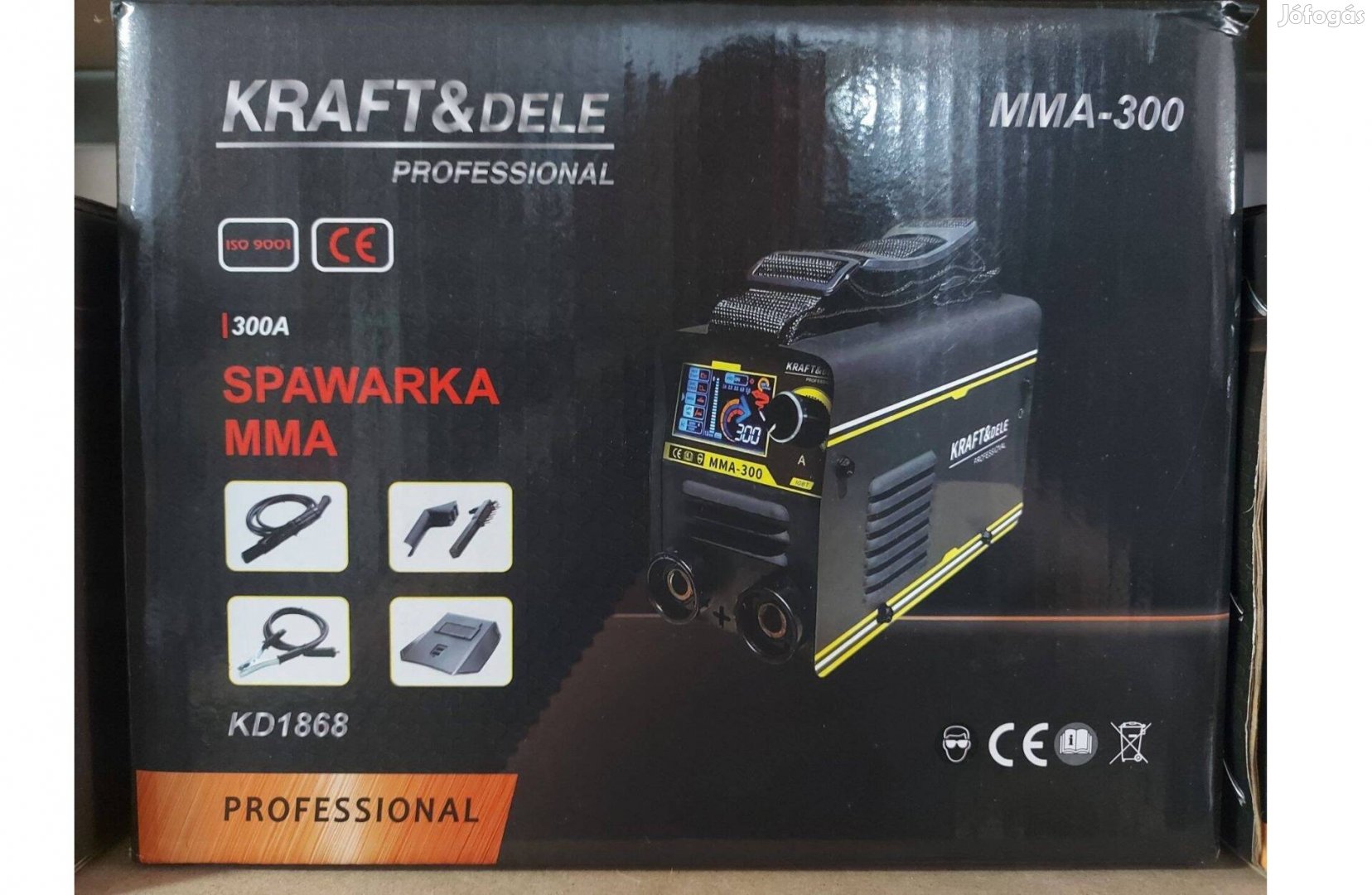 Kraft&Dele KD1868 inverteres LCD hegesztő hegesztőgép 300A Garancia!