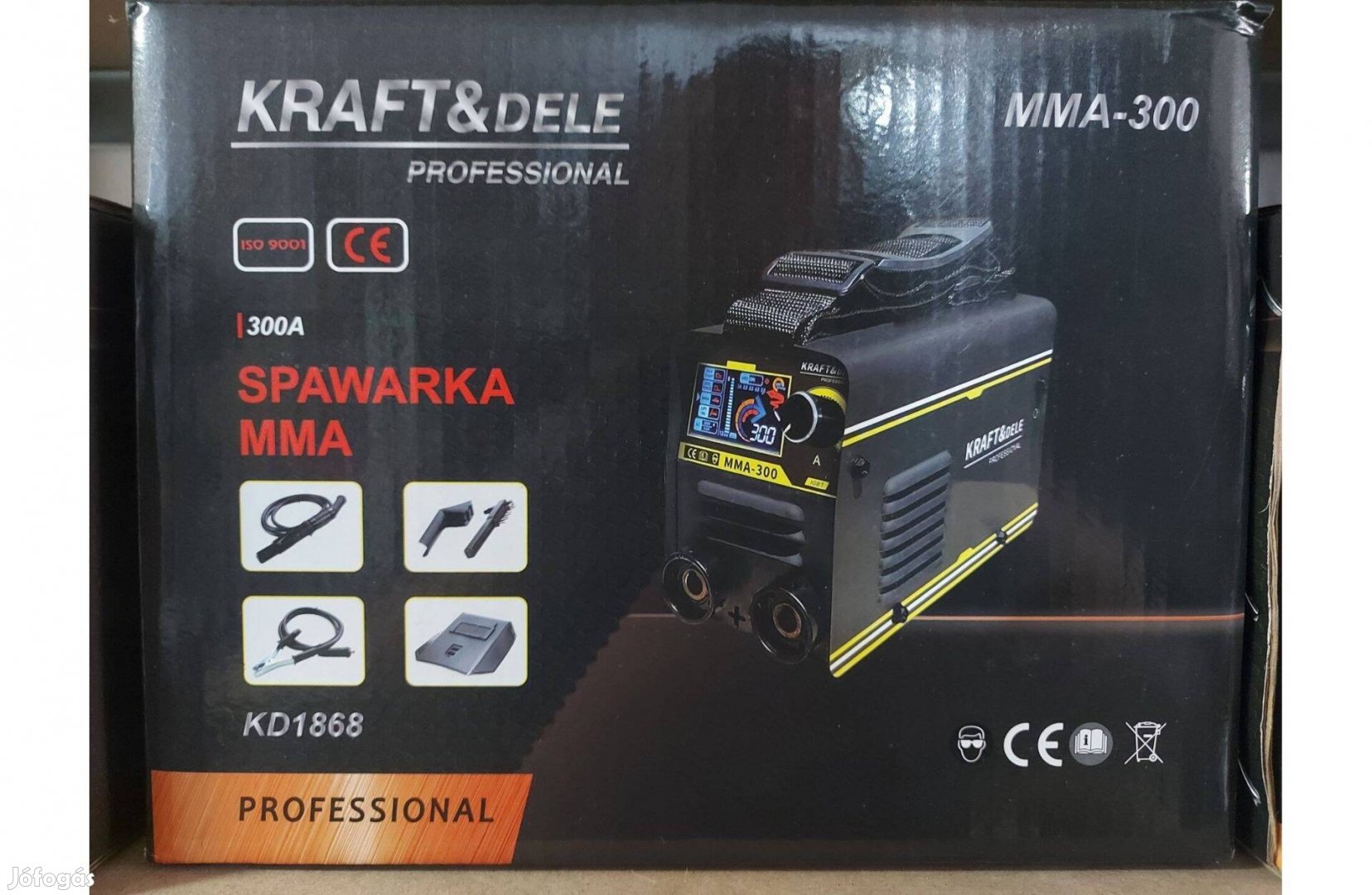 Kraft&Dele KD1868 inverteres LCD hegesztő hegesztőgép 300A Garancia!