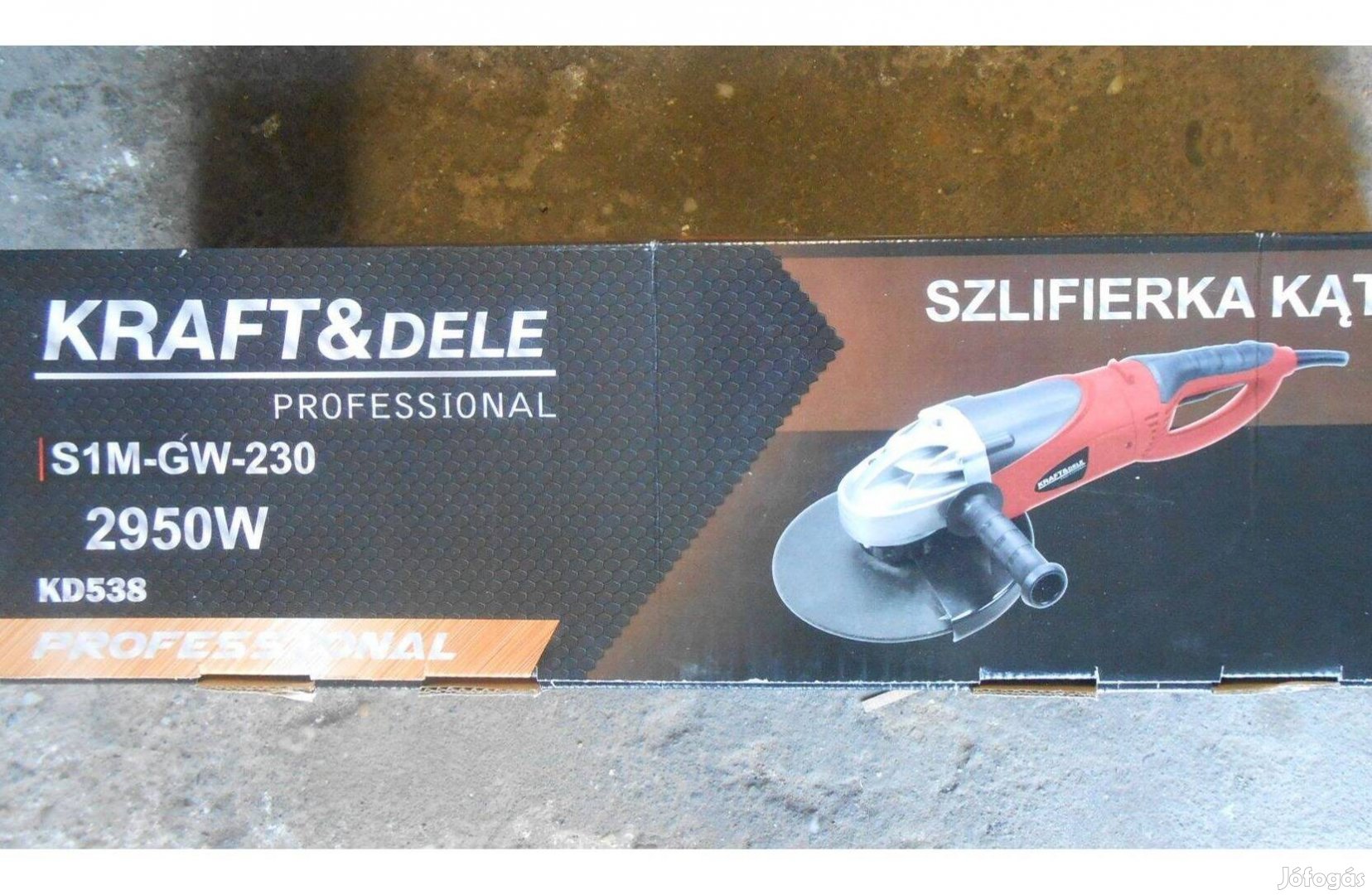 Kraft&Dele KD538 sarokcsiszoló 230mm 2950W Profi minőség, garancia!