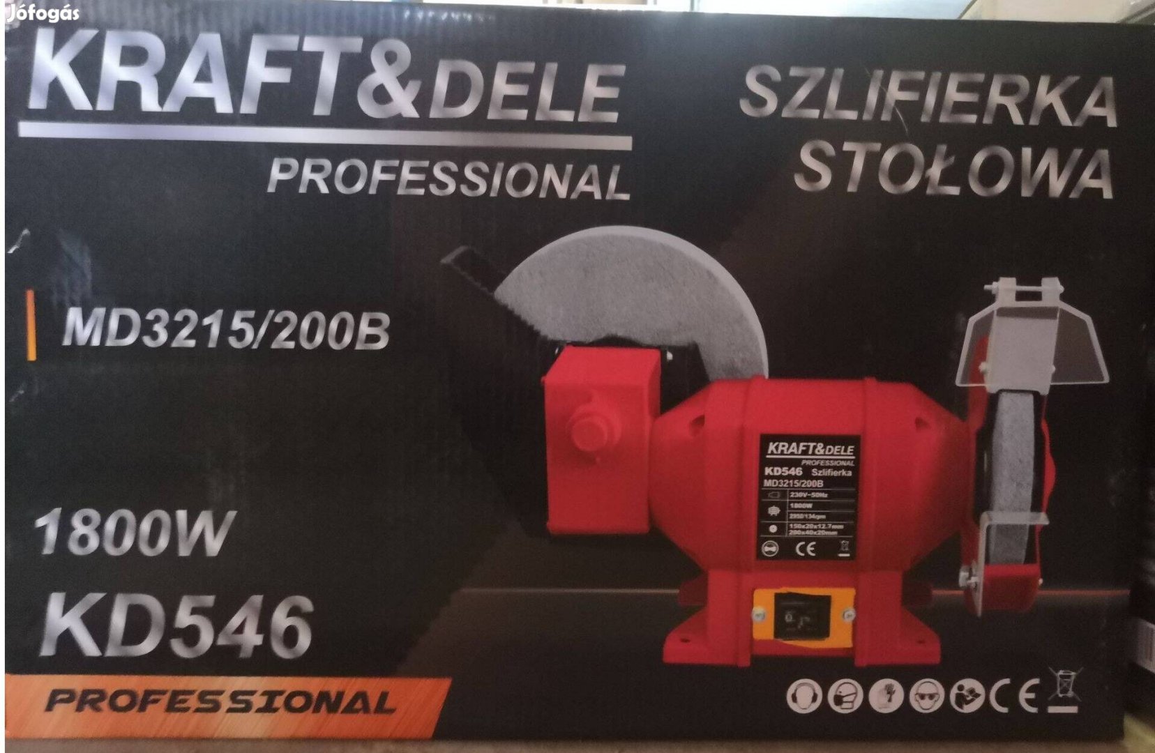 Kraft&Dele KD546 vizes-száraz kettős köszörű köszörűgép 1800W Garancia